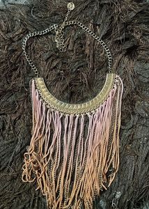 Rose Gold Waterfall Chain Necklace