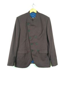 Cross Botton Formal Burgundy Blazer?Men's)