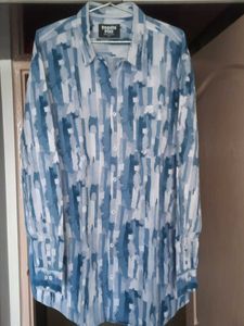 Blue Patterned Shirt