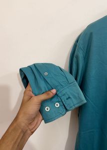 Men's Teal Long Sleeve Shirt