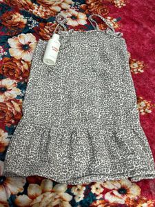 Cute Leopard Print Mini Dress (fixed price )