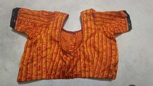 Orange &amp; Yellow Striped Blouse