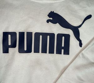 Puma Hoodie - White with black Logo