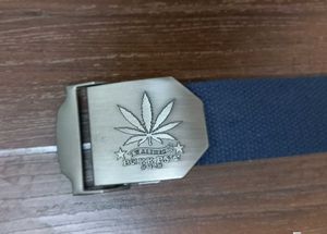 Men's Blue Canvas Belt