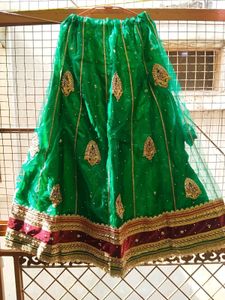 Beautiful Emerald Green Lehenga