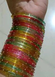 Trending Colorful Rhinestone Bangles set