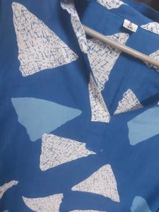 Blue Printed Kurta