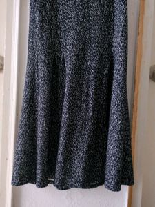 Joe Fresh Sleeveless Black And White Flare Dress