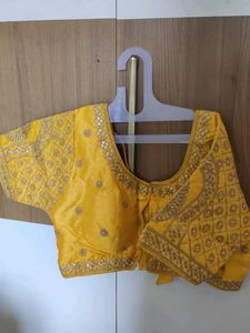 Stunning Yellow Embroidered Blouse