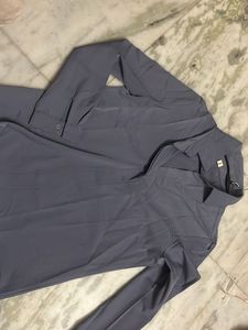 Solid Grey Kurta Set