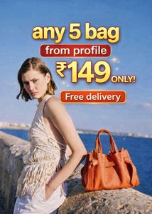 Chic Orange Leather Handbag