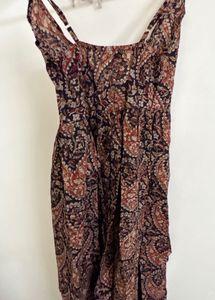 Bohemian Paisley Print Maxi Dress