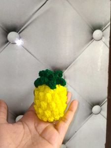 Crocheted Pineapple Keychain