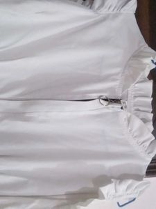 Stylish White Ruffle Top