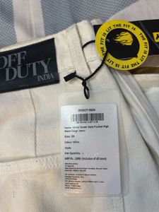 Off Duty India White Cargo Jeans – Brand New, Size