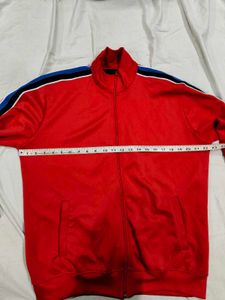Bright Red Track Jacket