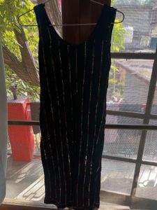 Stylish Black Kurta with Colorful Embroidery