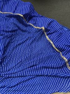 Vibrant Blue Leheriya Lehenga Choli Set