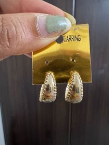Gold Tone Hoop Earrings