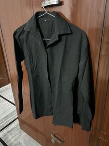 Classic Black Button-Up Shirt