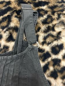 Black Button-Up Crop Top
