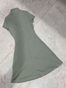 Sage Green Collared Dress