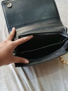 Fendi Black Embossed Clutch Bag