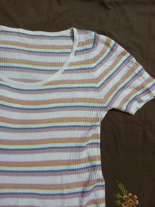 Striped Knit Top