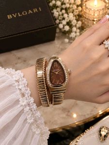 Elegant Gold Bvlgari Watch with Diamond Accents