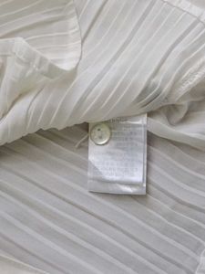 Elegant White Pleated formal tops for 2 to 4 years
