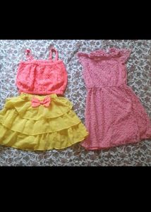 2 Girls Dress & Skirt Set
