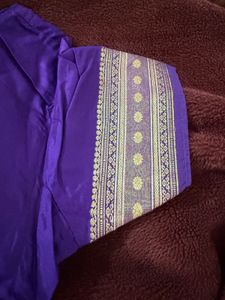 Vibrant Purple Silk Blouse