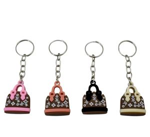 Set of 12 Cute Handbag Design Keychains