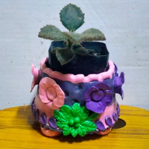 Small Cover Pot Cum Earing Box