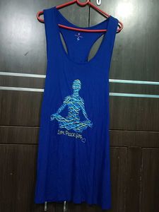 Blue Yoga Tank Top