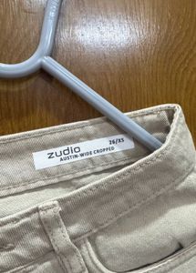 Beige Denim Jeans