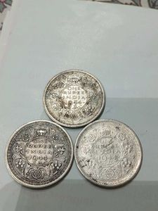 1Rupee british India coins silver