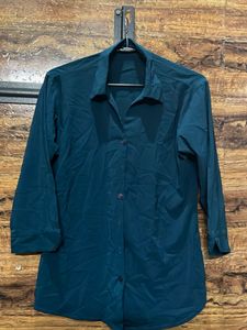 Teal Button-Up Shirt