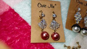 Civic Nx Elegant Drop Earrings Set