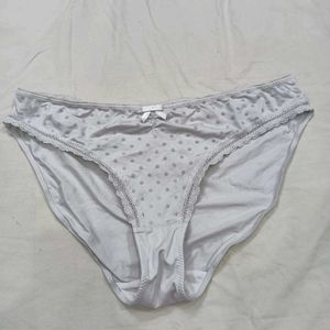 💙 White Polka Dot Briefs