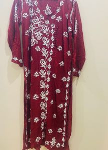 Red Kurta Set