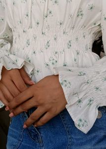 Chic Off-Shoulder Floral Top