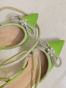 ✨🪩Mach&amp;mach Green Bow Heels