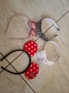 Set of 4 Hairbands for Girls