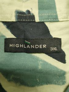 HIGHLANDER Men's Abstract Print Button-Up Shirt