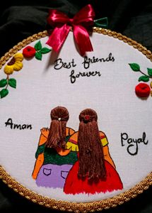 Best Friend Embroidery Design