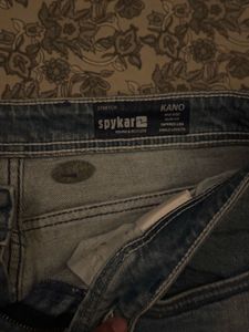 Stylish Distressed Blue Jeans