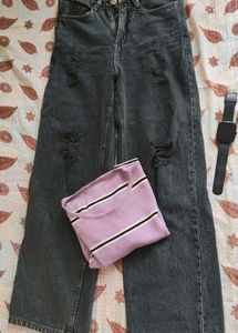 Stylish Washed Denim Jeans