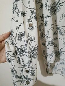 Floral Print Button-Up Shirt
