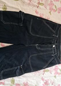 Shein dupe fly with button closure cargo jeans
